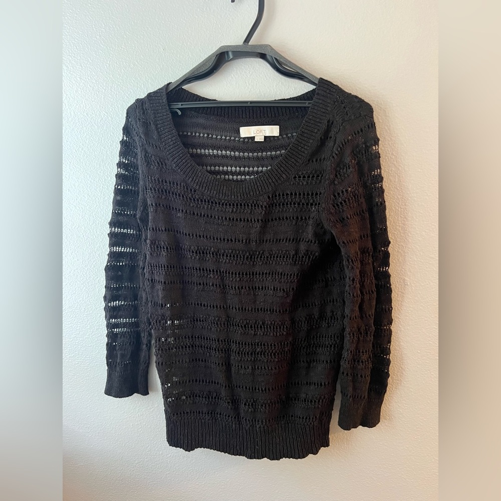 Black long sleeve loft sweater